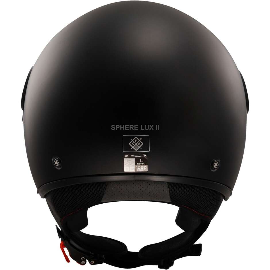 CASCO JET SPHERE LUX 2 SOLID BLACK- LS2