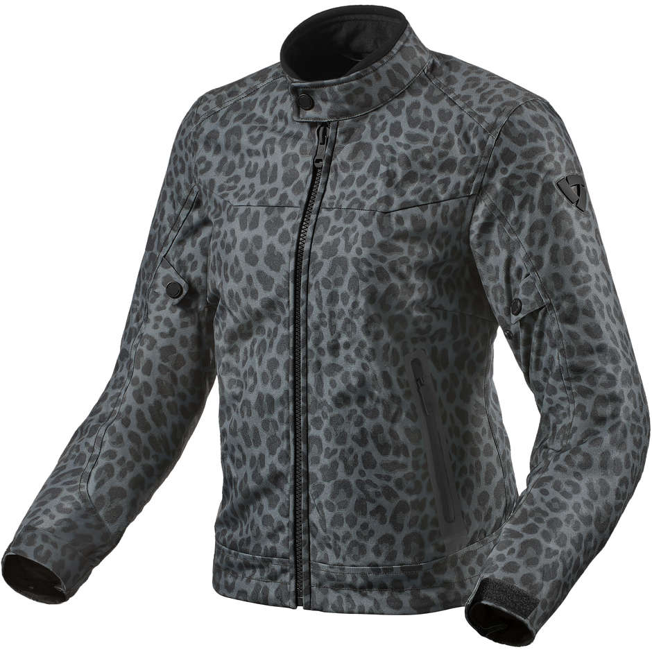 GIACCA SHADE H20 LEOPARD GREY LADY- REV'IT