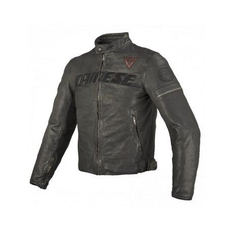 GIACCA IN PELLE ARCHIVIO BLACK ACE- DAINESE