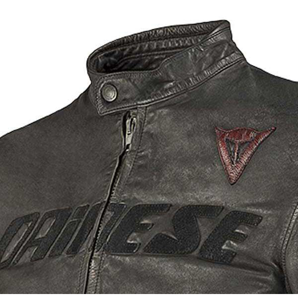 GIACCA IN PELLE ARCHIVIO BLACK ACE- DAINESE