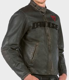 GIACCA IN PELLE ARCHIVIO BLACK ACE- DAINESE